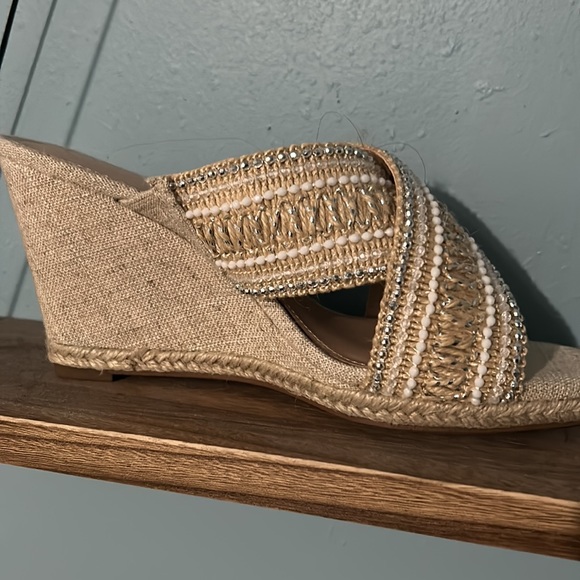 Nude Sparkly Wedges! - Picture 2 of 5